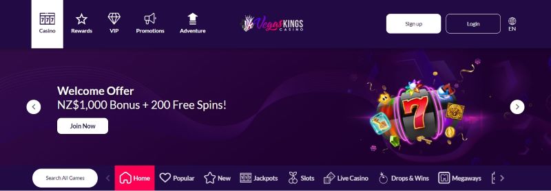 Vegas Kings Welcome Bonus